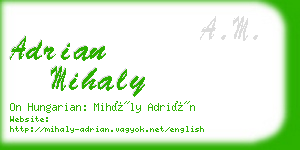 adrian mihaly business card